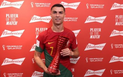 Ronaldo mở bàn lập công đầu tiên cho Bồ Đào Nha tại Word Cup 2022