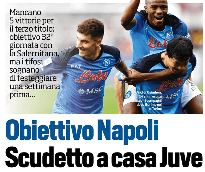 Kubet: Napoli thắng 5 trận nữa sẽ lên ngôi vô địch, người hâm mộ hy vọng vòng 31 sẽ ăn mừng chức vô địch trên sân nhà